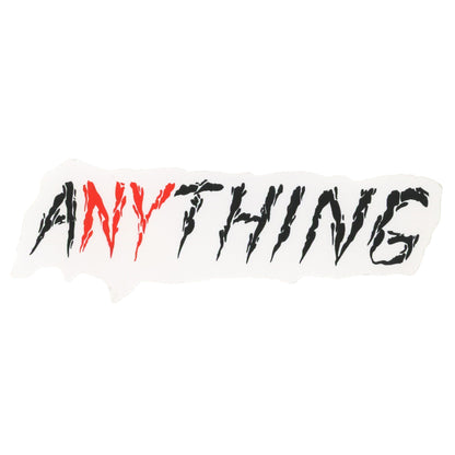 Anything in Etch Style Font Sticker