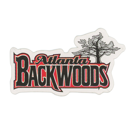 Atlanta Backwoods Black and Red Logo Sticker
