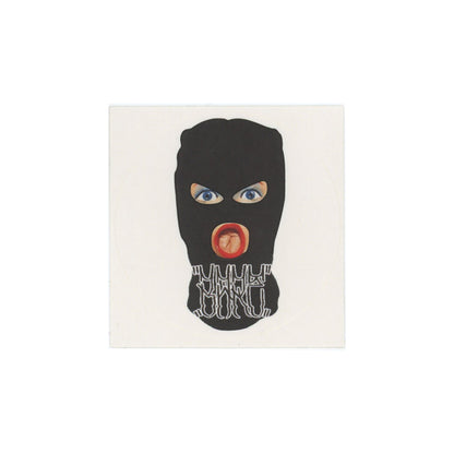 BareOne Girl in Mask Front Face Sticker
