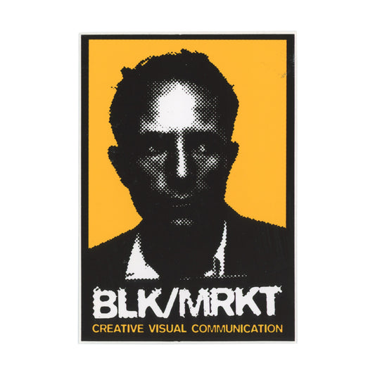 BLK MRKT Yellow Black Sticker