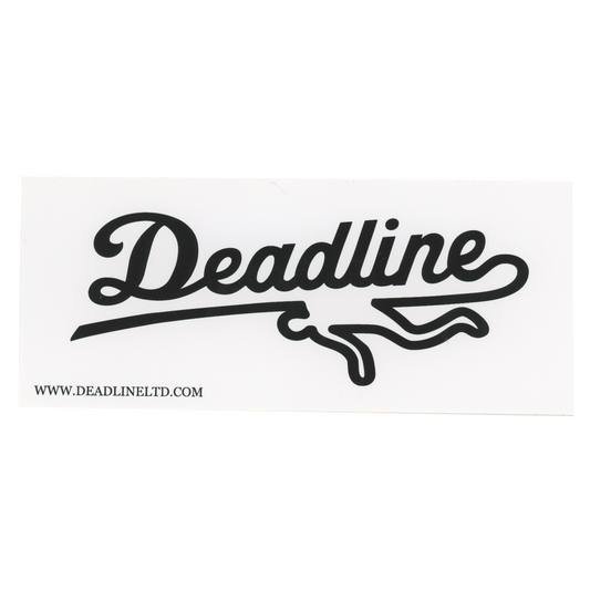 Deadline Black Font Logo Sticker