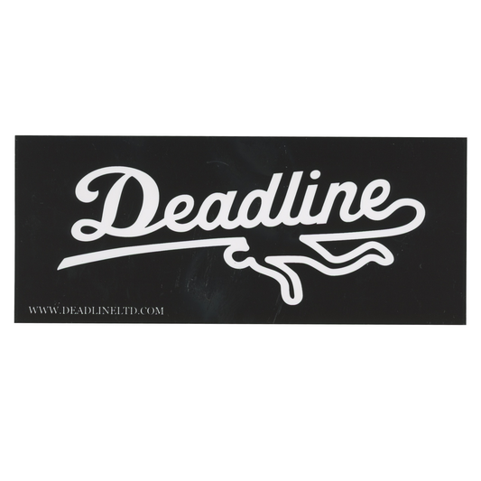 Deadline Black Logo Sticker