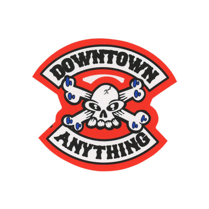 A NY Thing Downtown Anything Skull & Cross Bones Sticker
