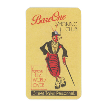 BareOne Smoking Club Grasshopper Sticker