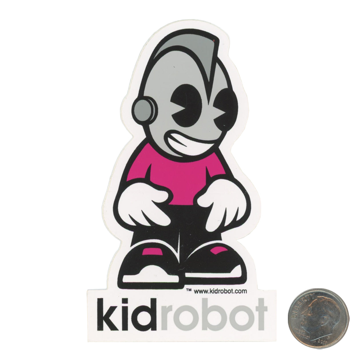 Kidrobot Logo Sticker with dime