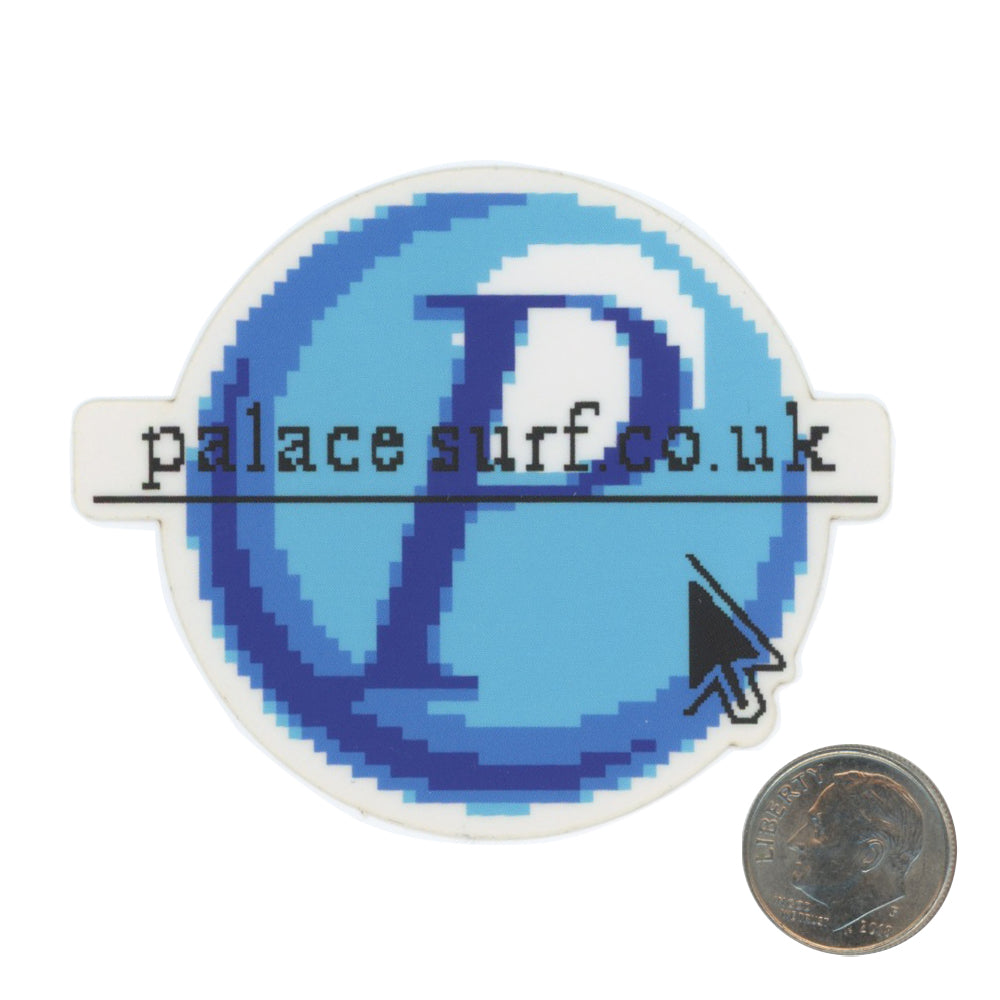 Palace Skateboards Weblink Blue Sticker with dime