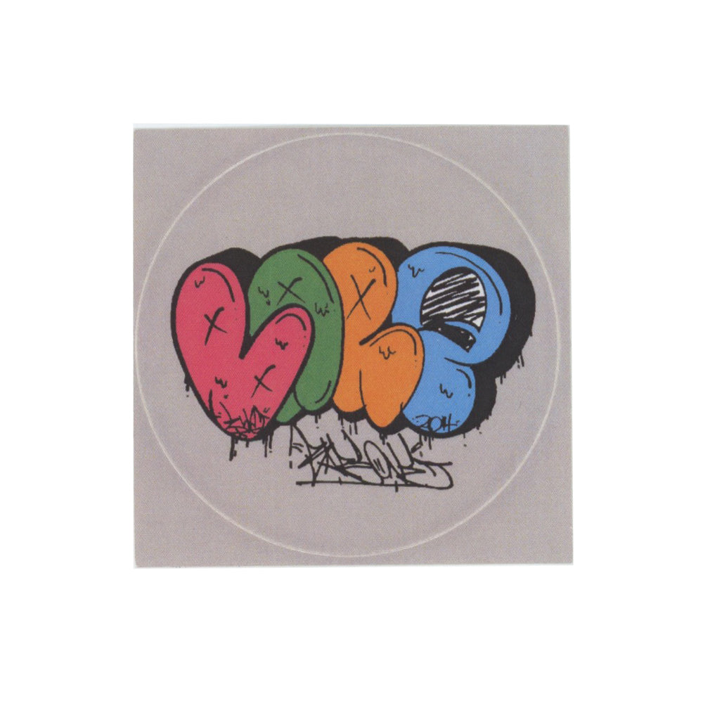 Bareone LOVE Graffiti Multicolor Sticker