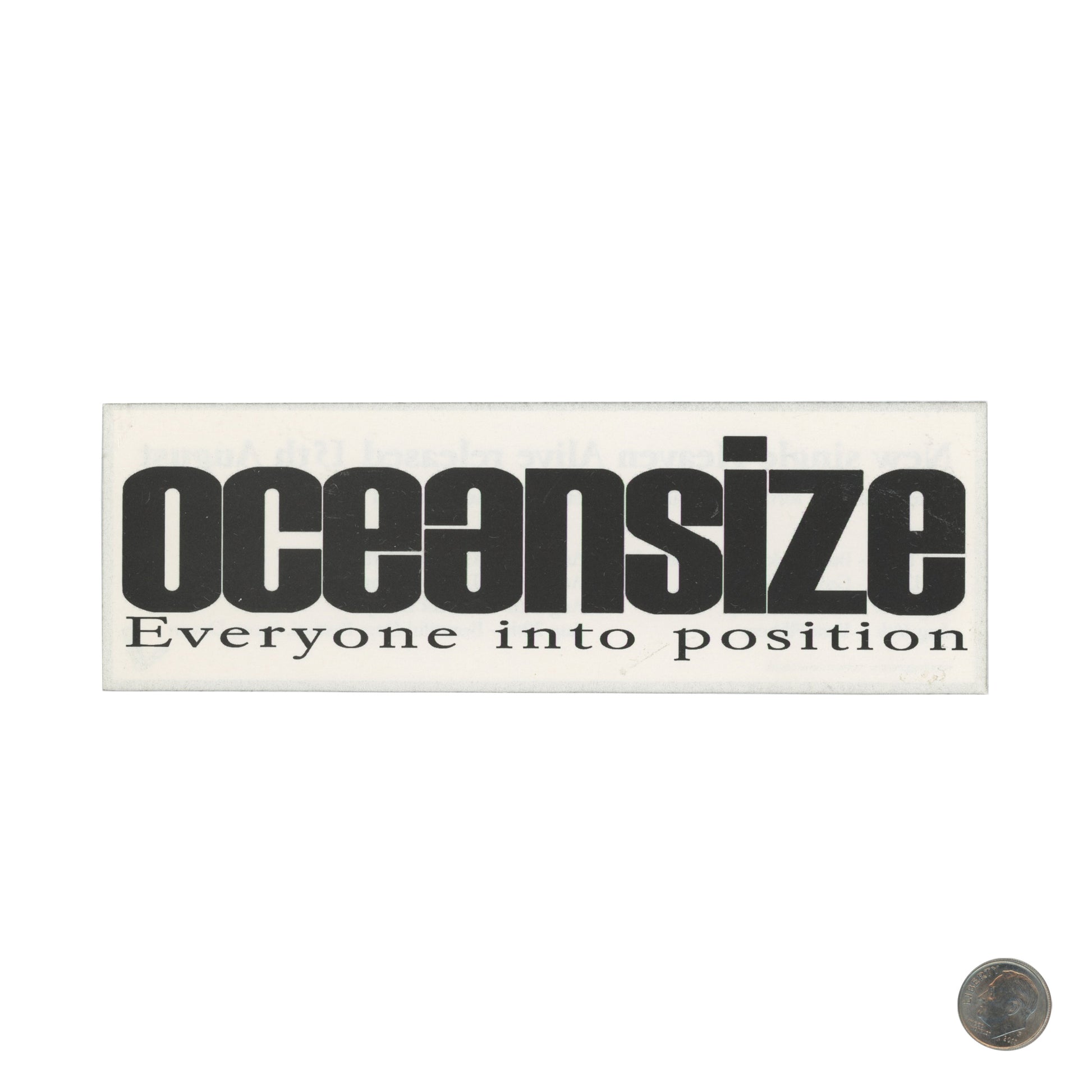 Oceansize Everyone into Position Sticker with dime