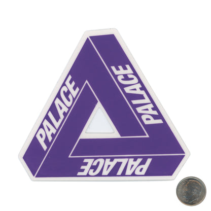 Palace Skateboard Emergency Logo Violet Sticker with dime