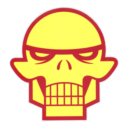 Matt Siren Skull Yellow Sticker