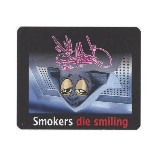 BareOne Smokers Die Smiling Sticker