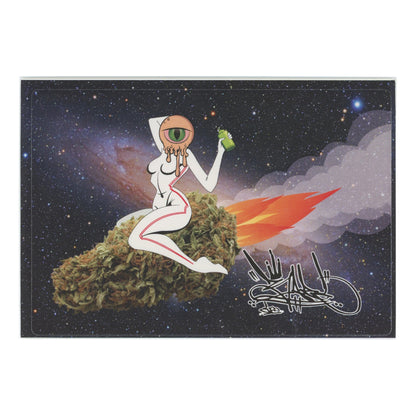 BareOne Cannabis in Space Sticker