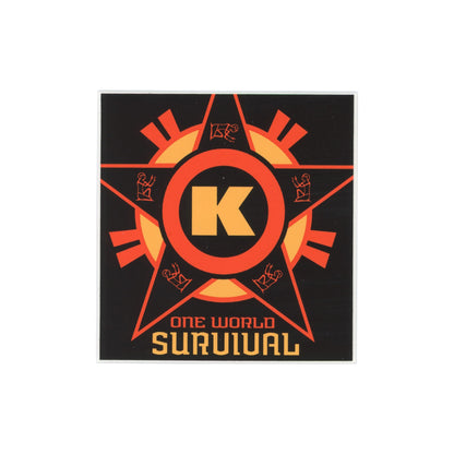 Dave Kinsey One World Survival Sticker