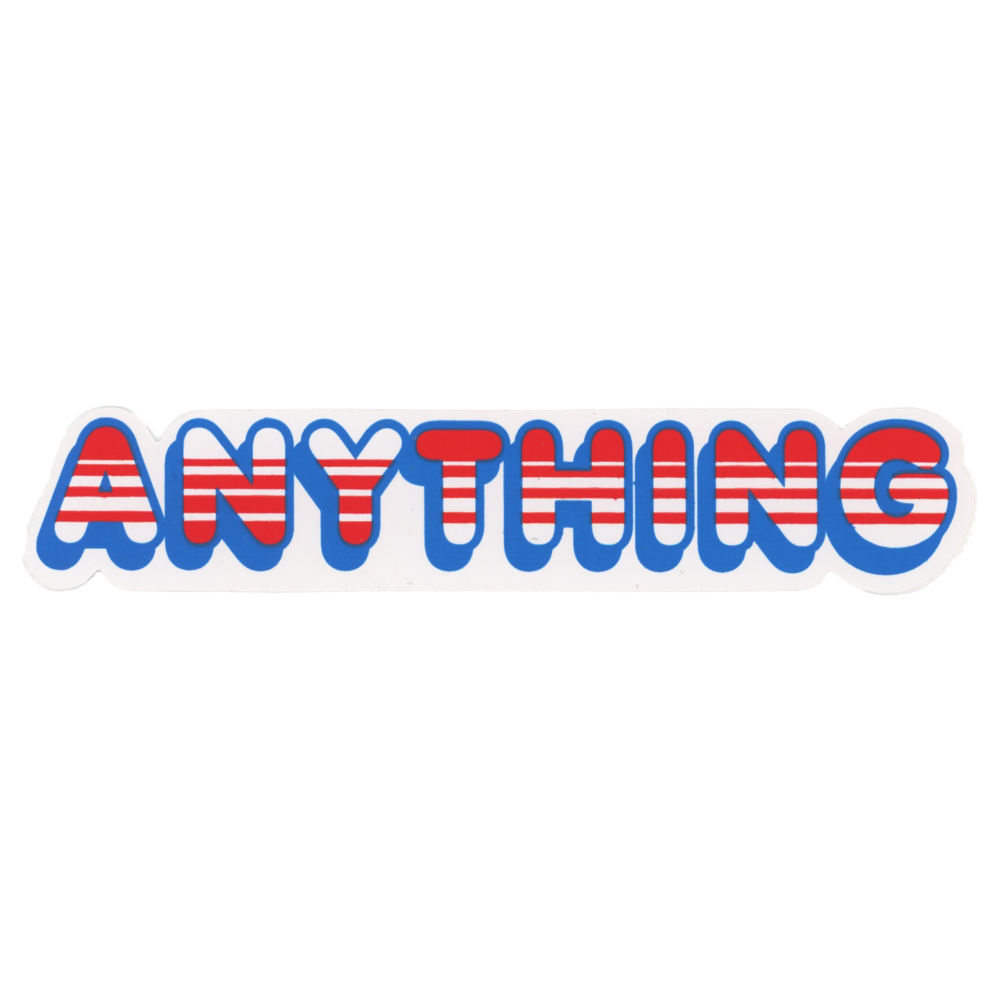 A NY Thing Striped Logo Sticker