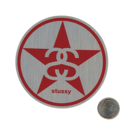 Stussy Double S and Star Metallic Sticker