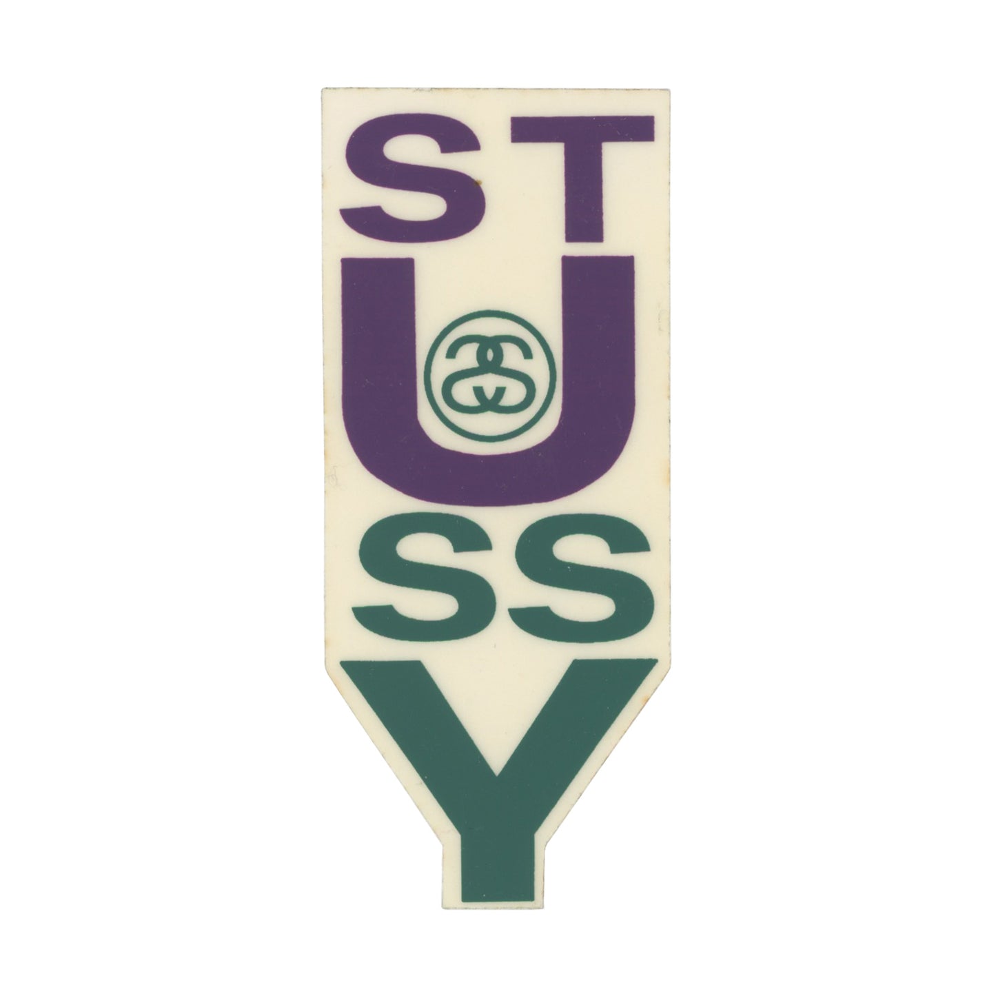 Stussy Green Violet Font Sticker