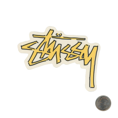 Stussy Yellow Logo Sticker