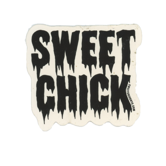Sweet Chick White Sticker