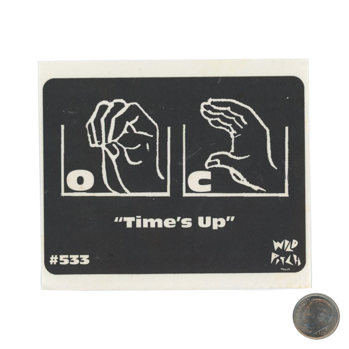 Wild Pitch Records Time's Up Sticker