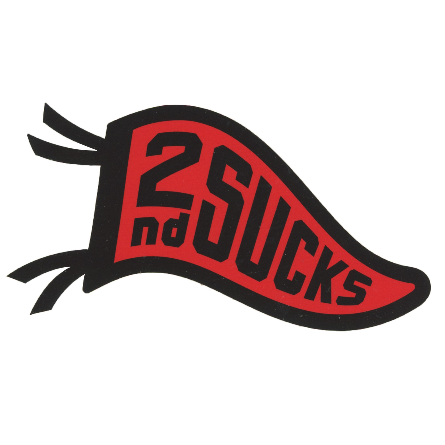 Hall Of Fame 2nd Sucks Logo Sticker