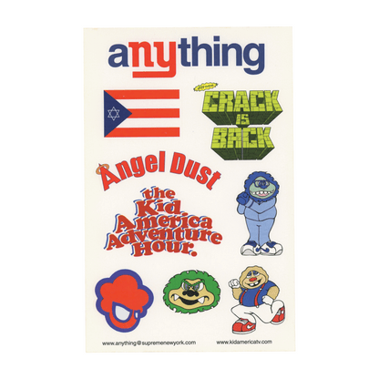 A NY Thing Kid American ADVENTURE Hour Sticker Sheet