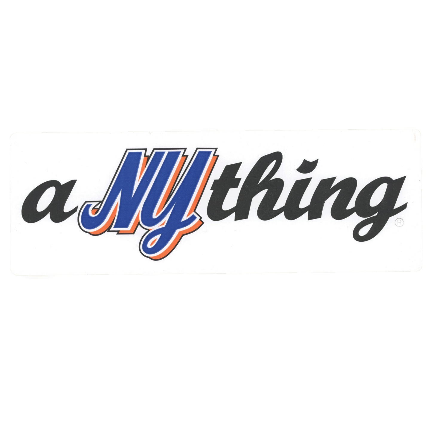 A NY Thing Large Script Logo Sticker