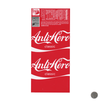 Anti Hero Classic Coke Sticker with dime