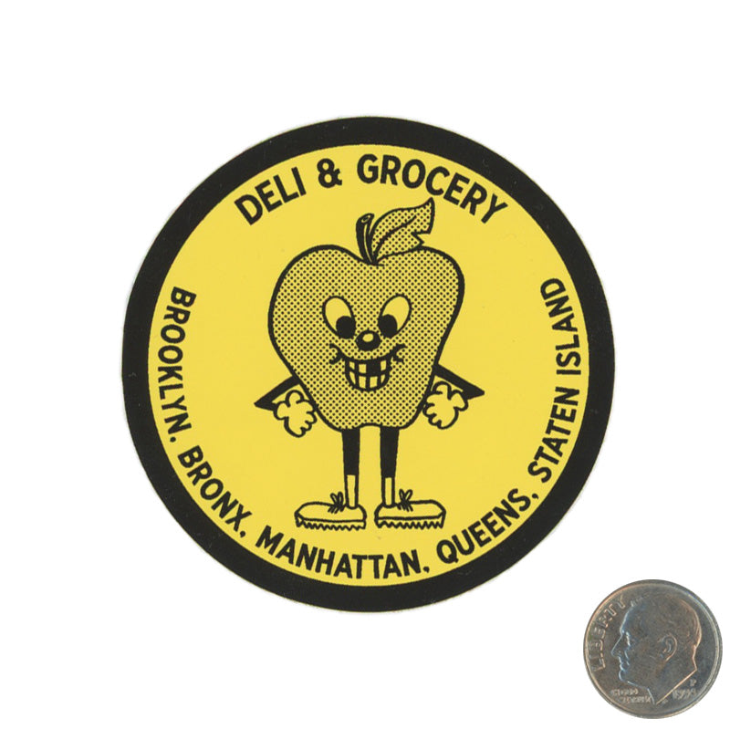 Big Apple Deli & Grocery Sticker with dime