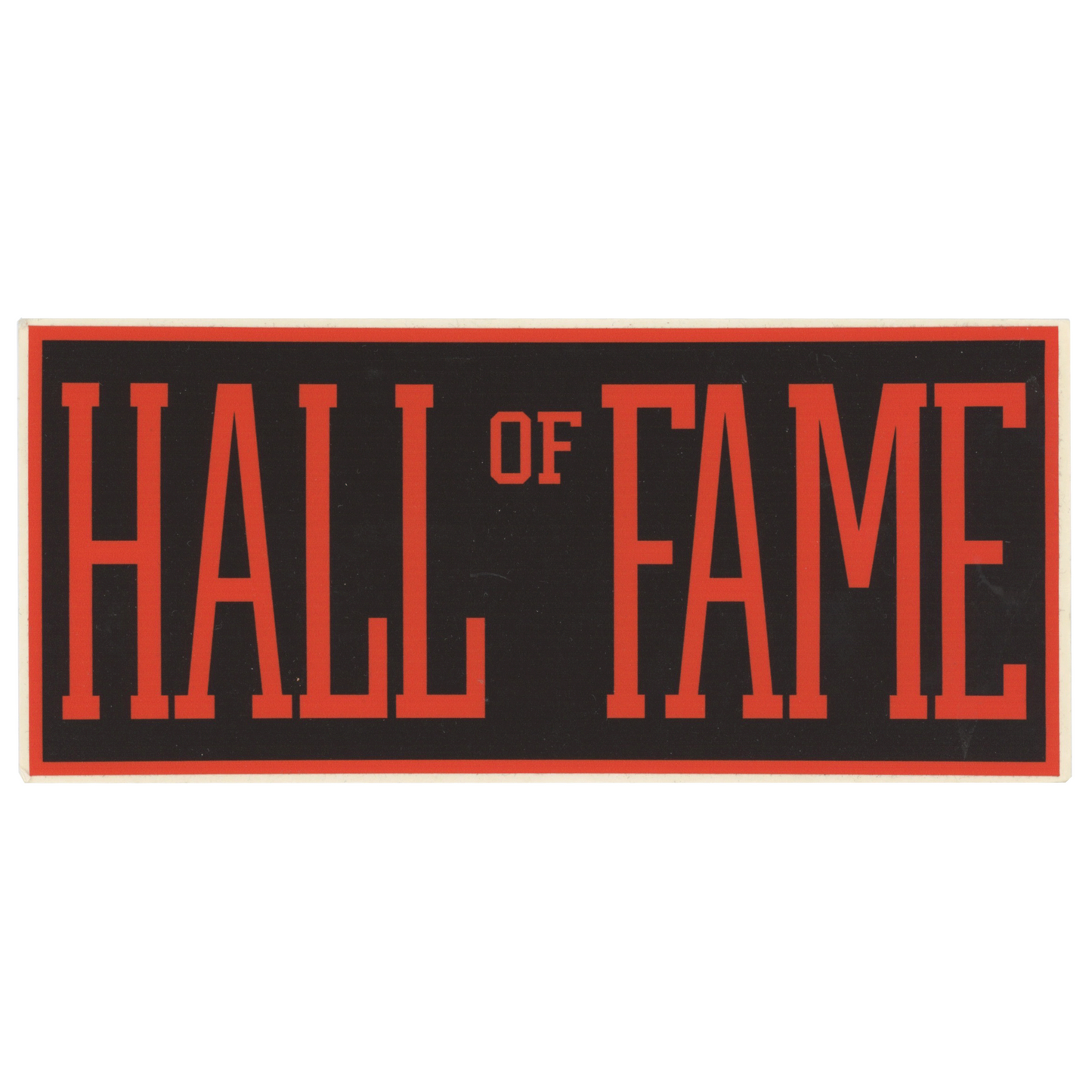 Hall of Fame Logo Black Sticker