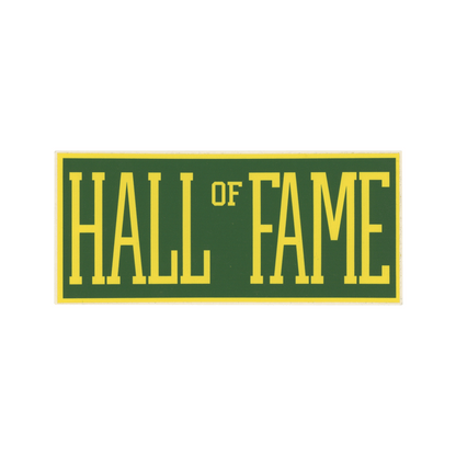 Hall of Fame Logo Green Sticker