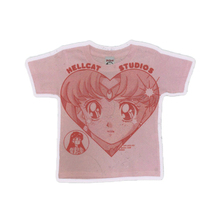 Hellcat Studios Pink Sailor Moon Tee Sticker