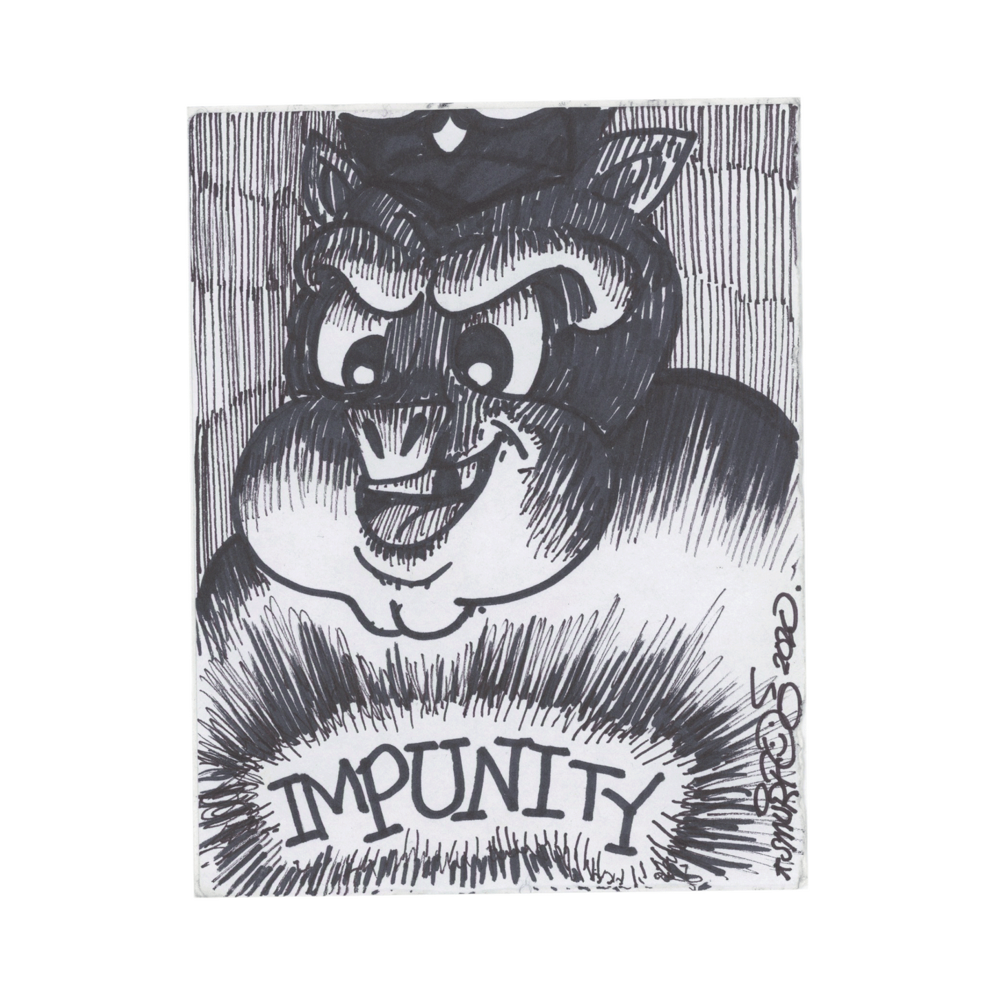 Impunity Smurf00 Sharpie Sticker