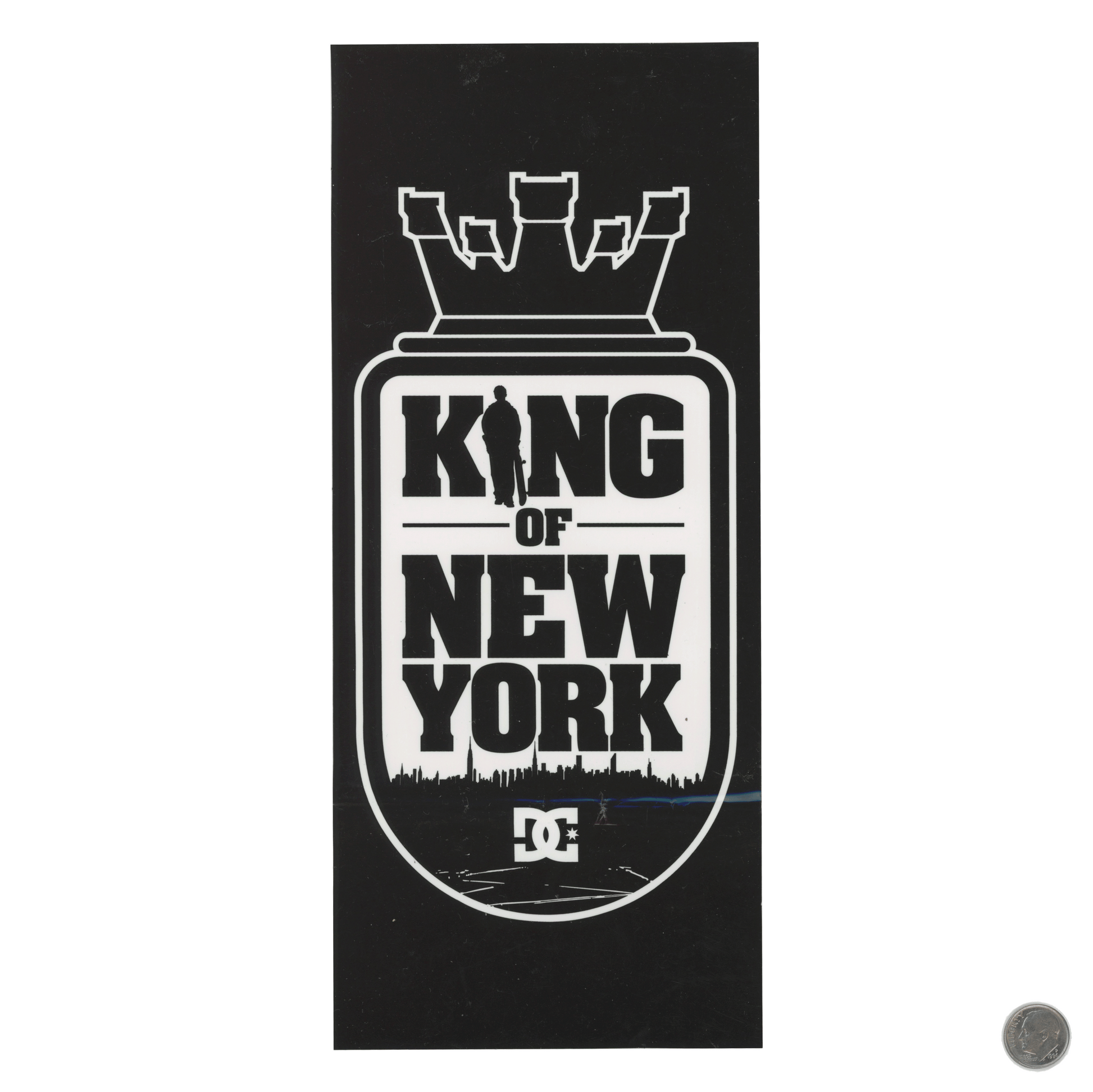 DC King of New York Large Sticker with dime