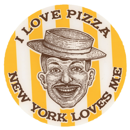 I Love Pizza Circular Sticker