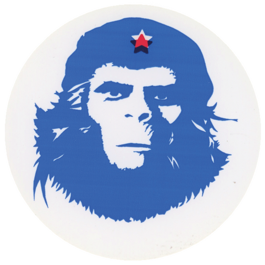 SSUR Rebel Ape Blue Circular Sticker