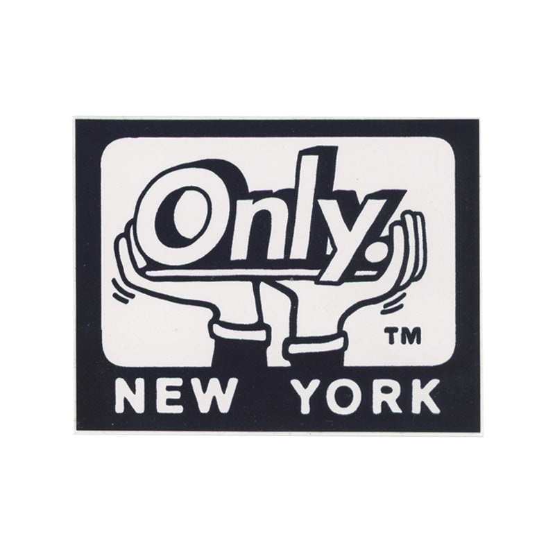 Only NY Hands Illustration Black And White Sticker