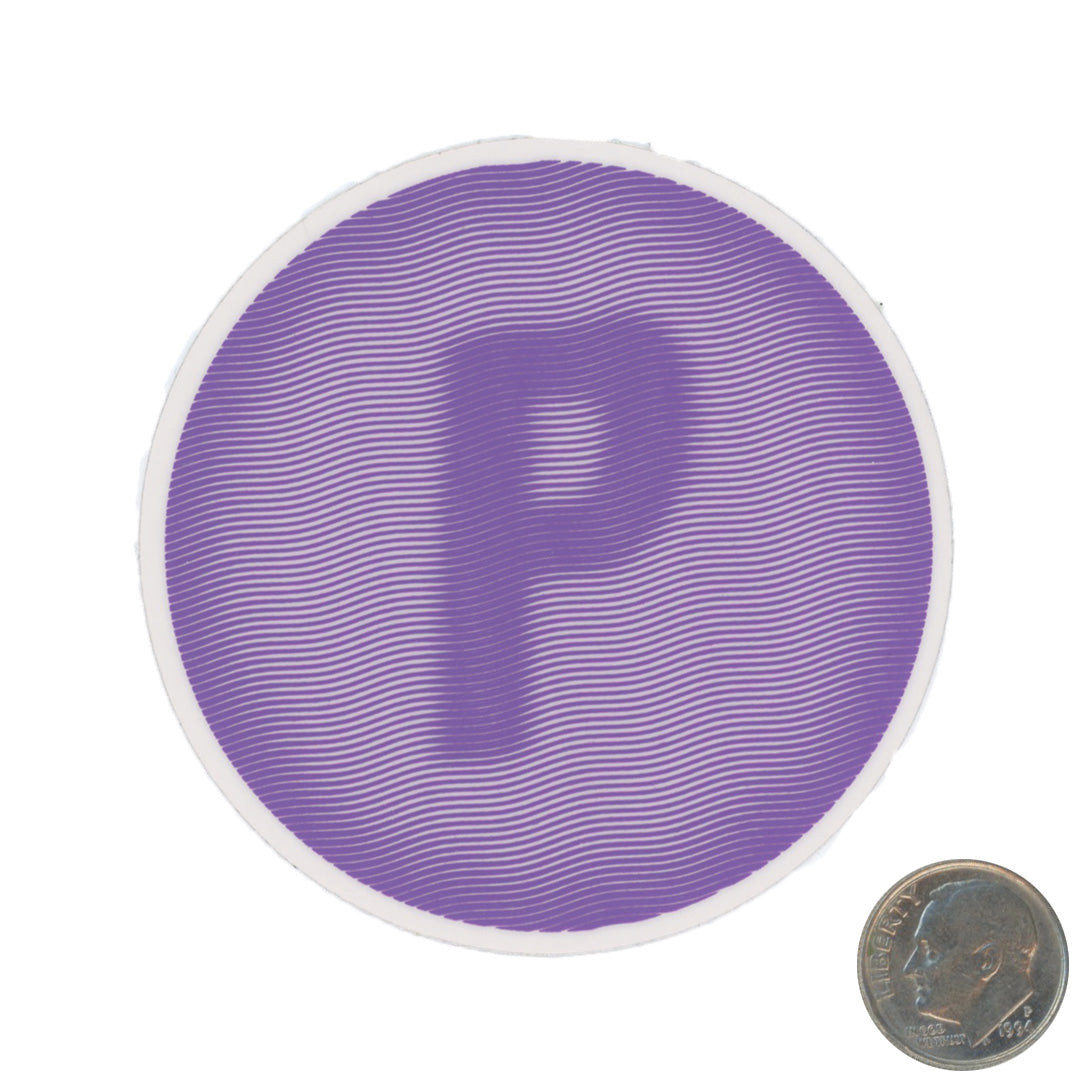 Palace P Logo Circular Purple Sticker