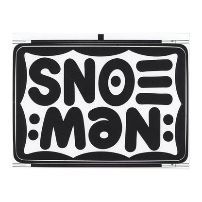 Snoe Man Large Logo Sticker