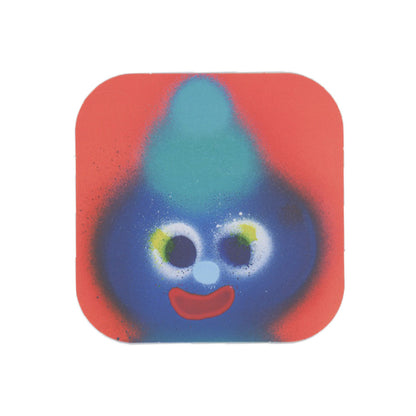 Jon Burgerman Blue Facetime Character Sticker