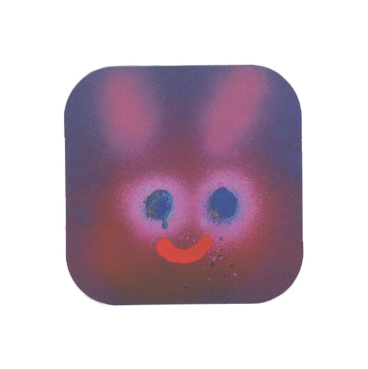 Jon Burgerman Red Smile Facetime Character Sticker