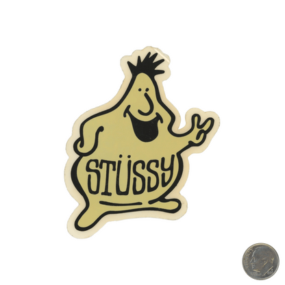 Stussy Yellow Character Sticker