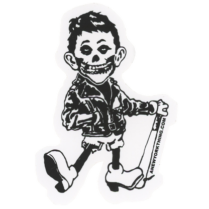 Anything Alfred E. Newman Baseball Player Sticker