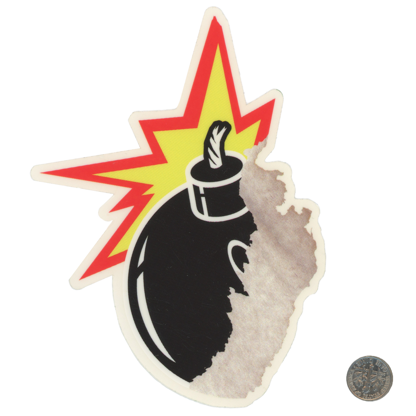 The Hundreds Half-Torn Bomb Logo Sticker