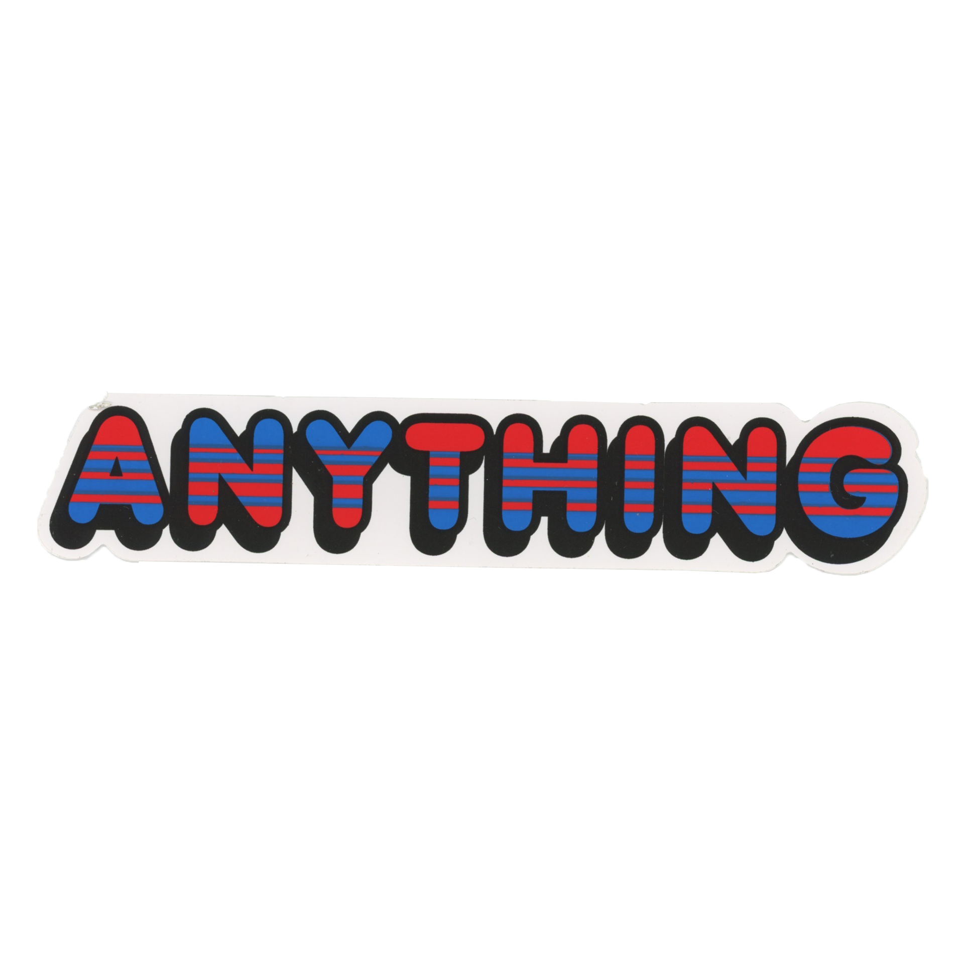 A NY Thing Striped Red/Blue Logo Sticker