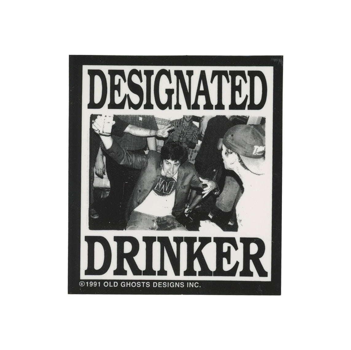Old Ghosts Designs Designated Drinker Sticker