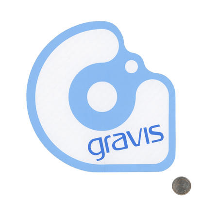 Gravis Footwear Logo Sticker with dime