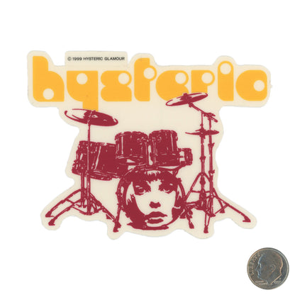 Hysteric Glamour Drumkit Sticker with dime