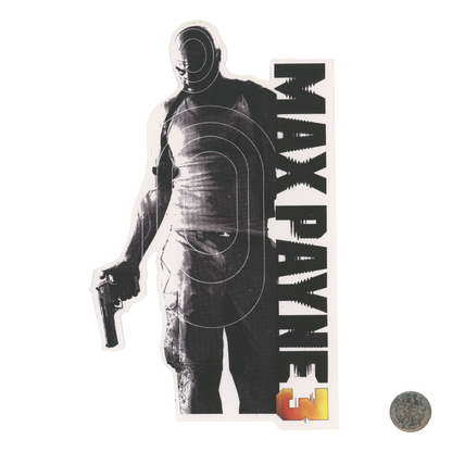 Rockstar Games Max Payne 3 Sticker with dime