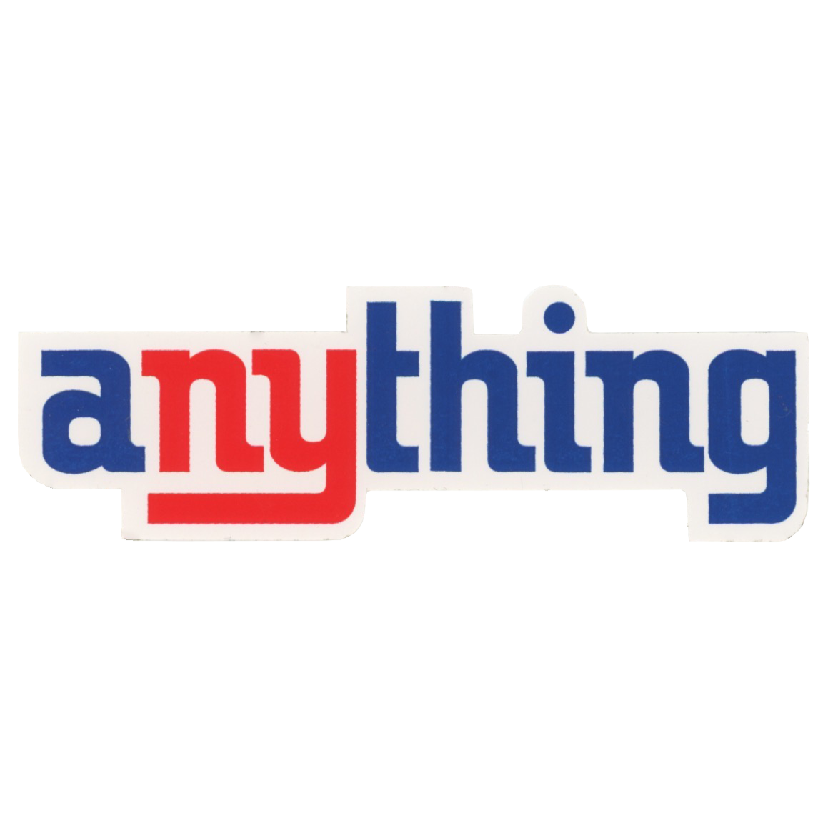 Anything A NY Thing logo sticker