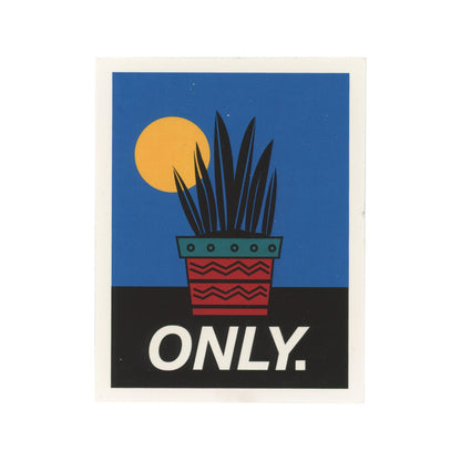 Only NY snake plant illustration sticker.